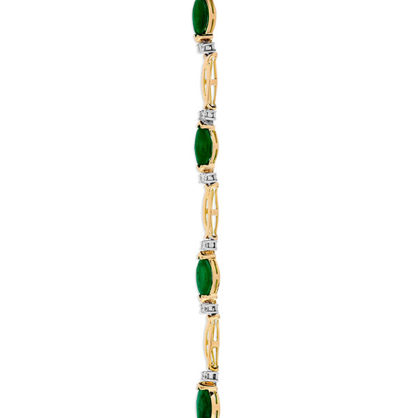Bracelet tennis émeraude et diamant