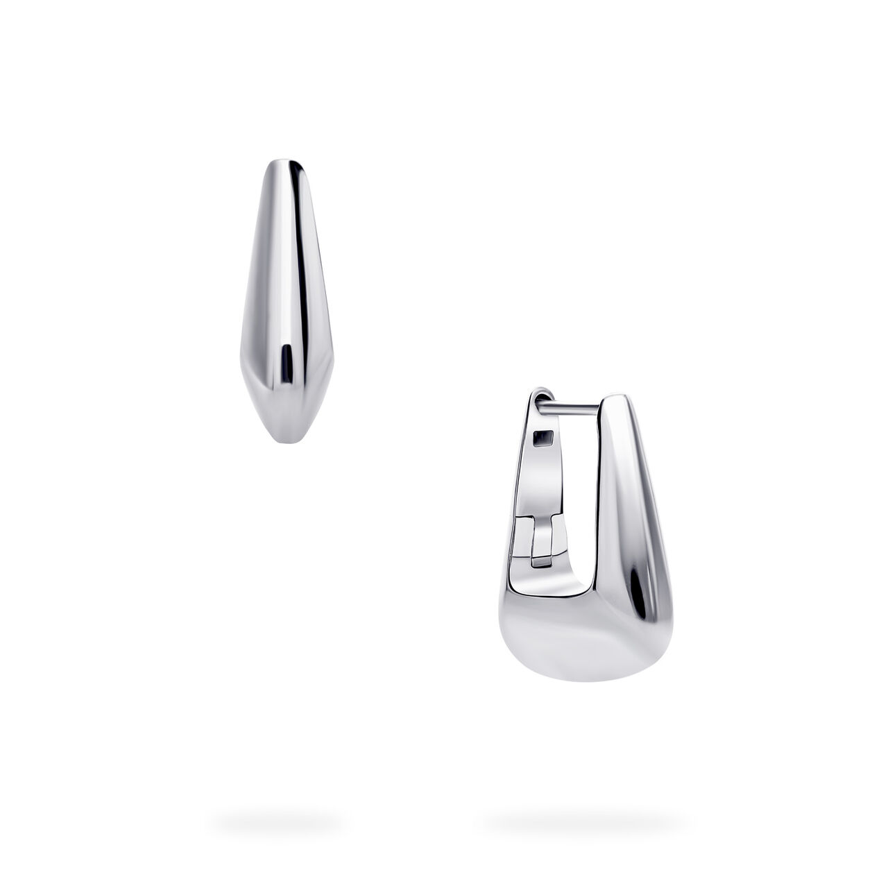 Birks Essentials Sterling Silver Square Huggie Earrings image number 0