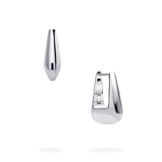 Birks Essentials Sterling Silver Square Huggie Earrings image number 0