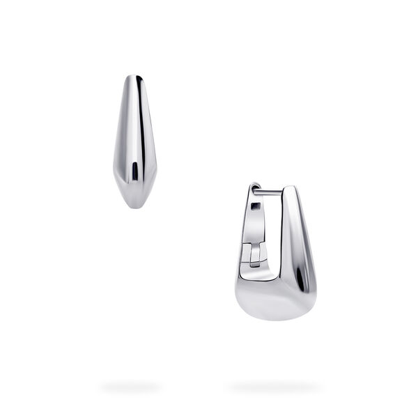 Sterling Silver 15 mm Huggie Earrings