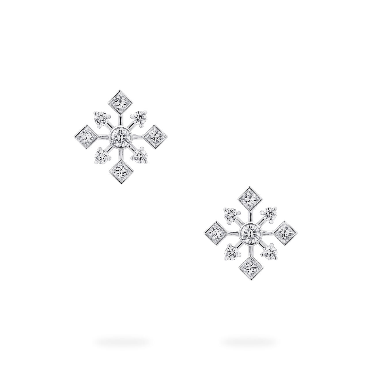 Birks Snowflake Stud Earrings 450016921279 Front image number 2