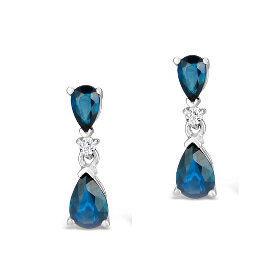 maison birks salon white gold sapphire and diamond teardrop earrings ew7148s18kt front image number 0