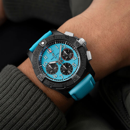 Breitling SB0146101L1X1 Avenger Night Mission B01 Automatic Chronograph 42 mm Titanium and Ceramic wrist image number 2