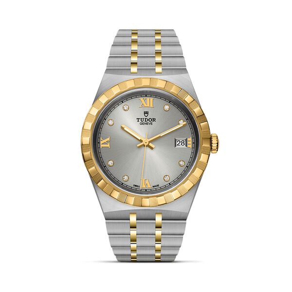 TUDOR Royal Automatic 38 mm Yellow Gold, Stainless Steel and Diamond