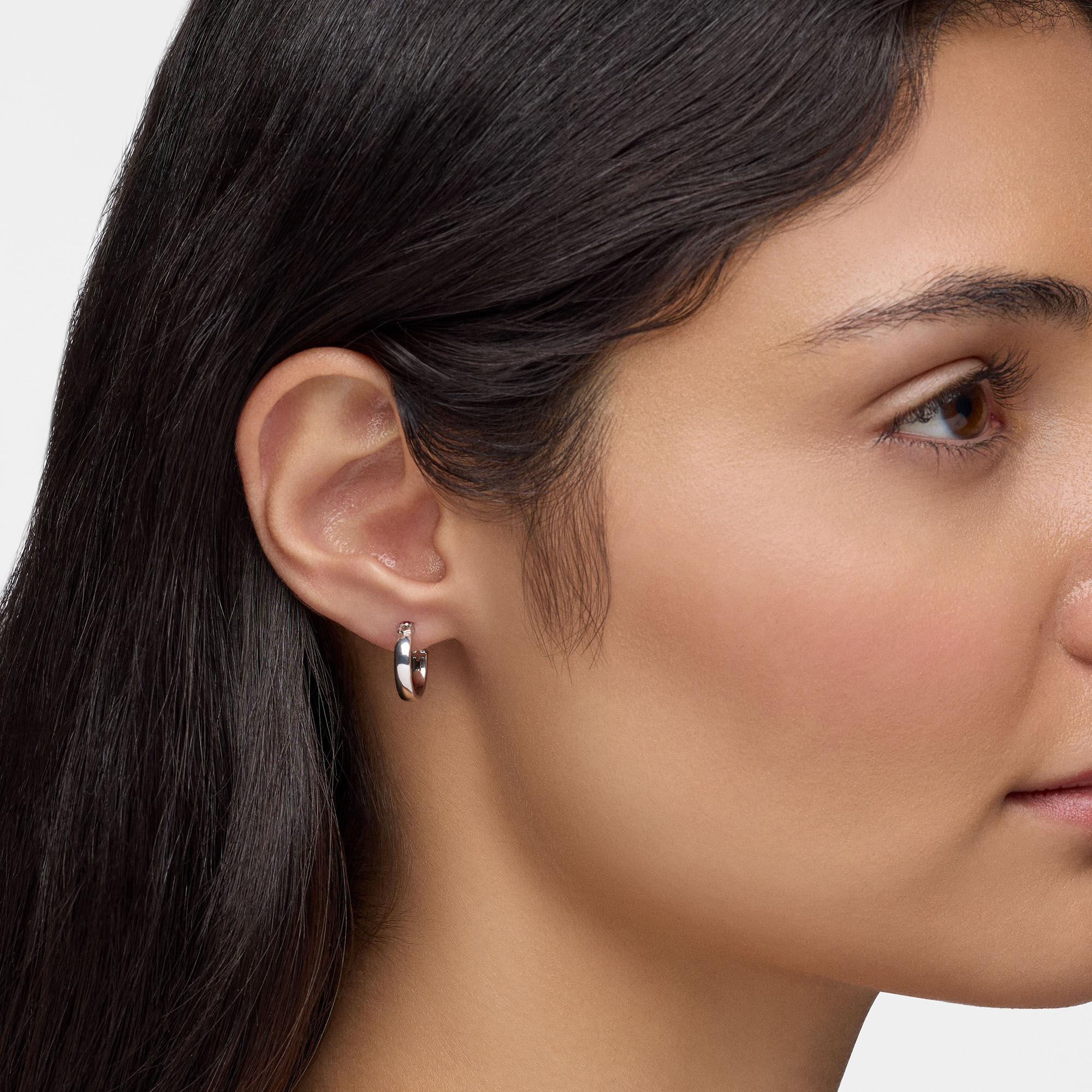 Sterling Silver Muse Hoop Earrings