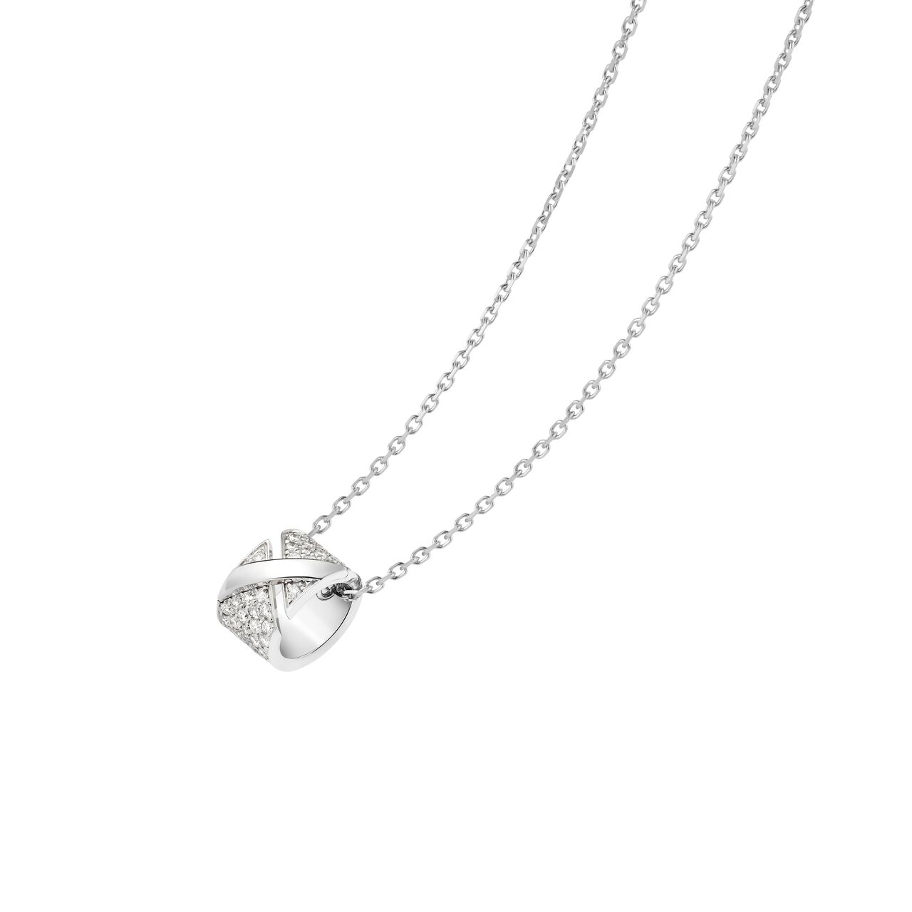 Chaumet Liens Evidence White Gold and Diamond Pav&eacute; Pendant 85278 image number 3
