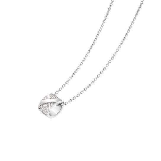 Chaumet Liens Evidence White Gold and Diamond Pav&eacute; Pendant 85278 image number 3