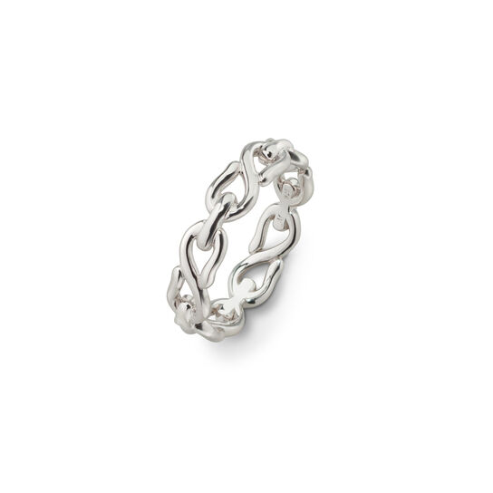 Monica Rich Kosann Infinite & Boundless Infinity Stackable Silver Ring 45083 image number 0