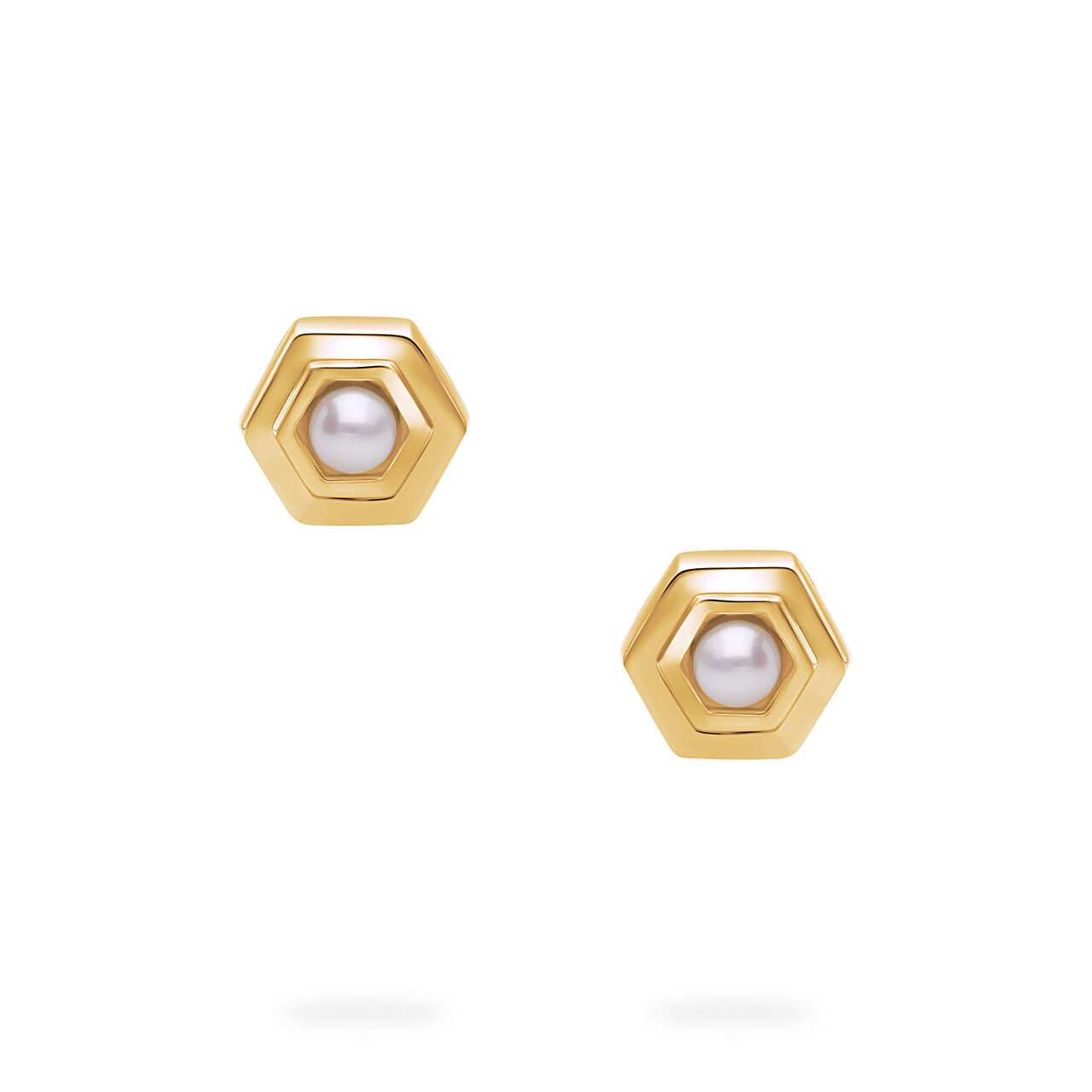 Birks Bee Chic Boucles d&rsquo;oreilles pierre de naissance en or jaune, perle d&rsquo;eau douce image number 1