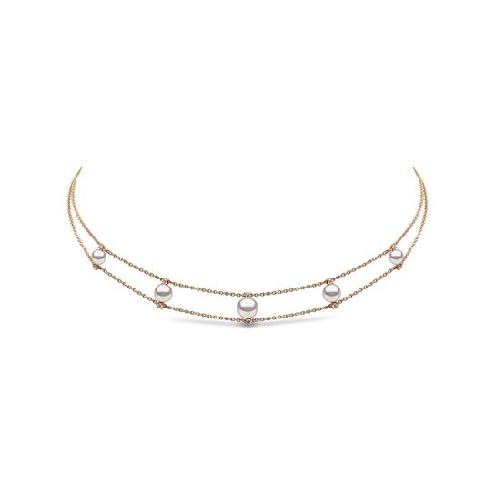 yoko london trend yellow gold 5 pearl choker q2090nlet 6f m front image number 0