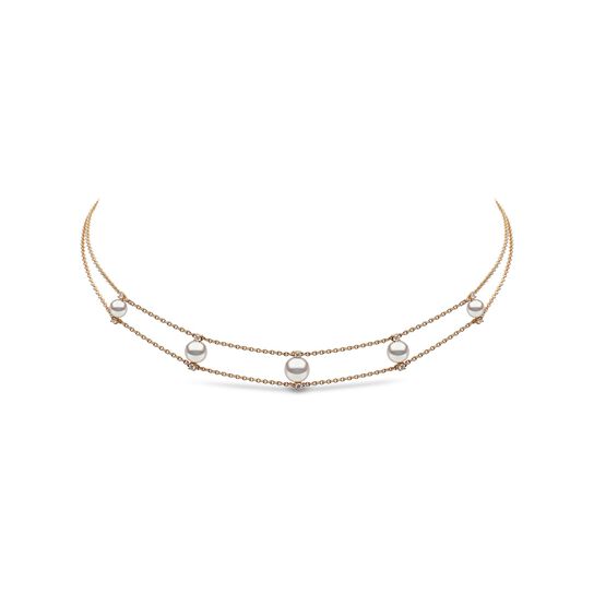 yoko london trend yellow gold 5 pearl choker q2090nlet 6f m front image number 0