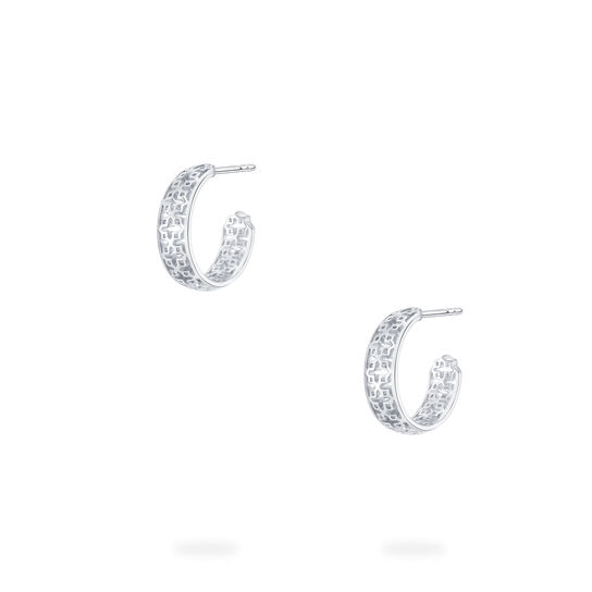 Birks Muse 15 MM Sterling Silver Hoop Earrings image number 2