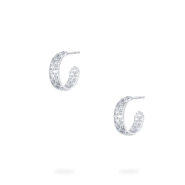 15 MM Sterling Silver Hoop Earrings