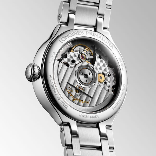 PrimaLuna 34 mm phase de lune automatique en acier inoxydable