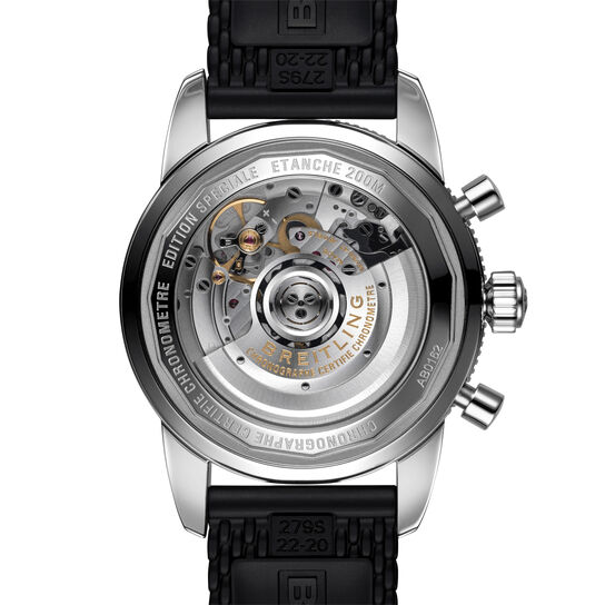 Superocean Heritage B01 Chronograph 44 Steel - Blue Folding Clasp Black Strap image number 1
