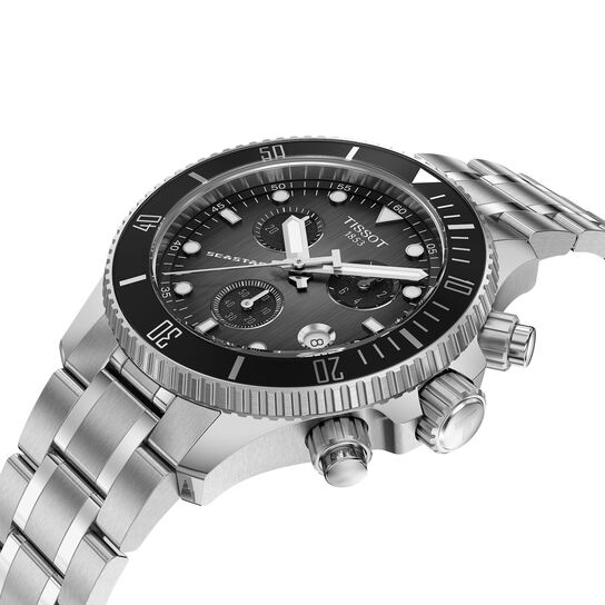 Tissot Seastar 1000 38 mm chronographe quartz en acier inoxydable image number 1