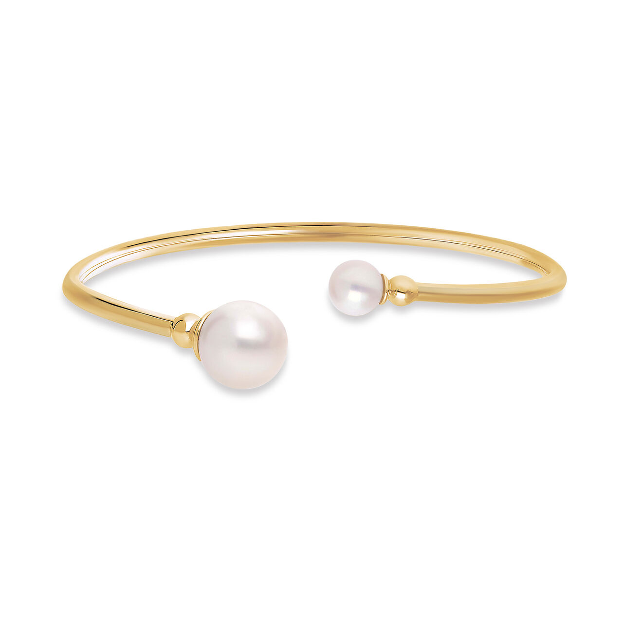 Birks Essentiels Jonc ouvert en or jaune avec perles d&rsquo;eau douce image number 0