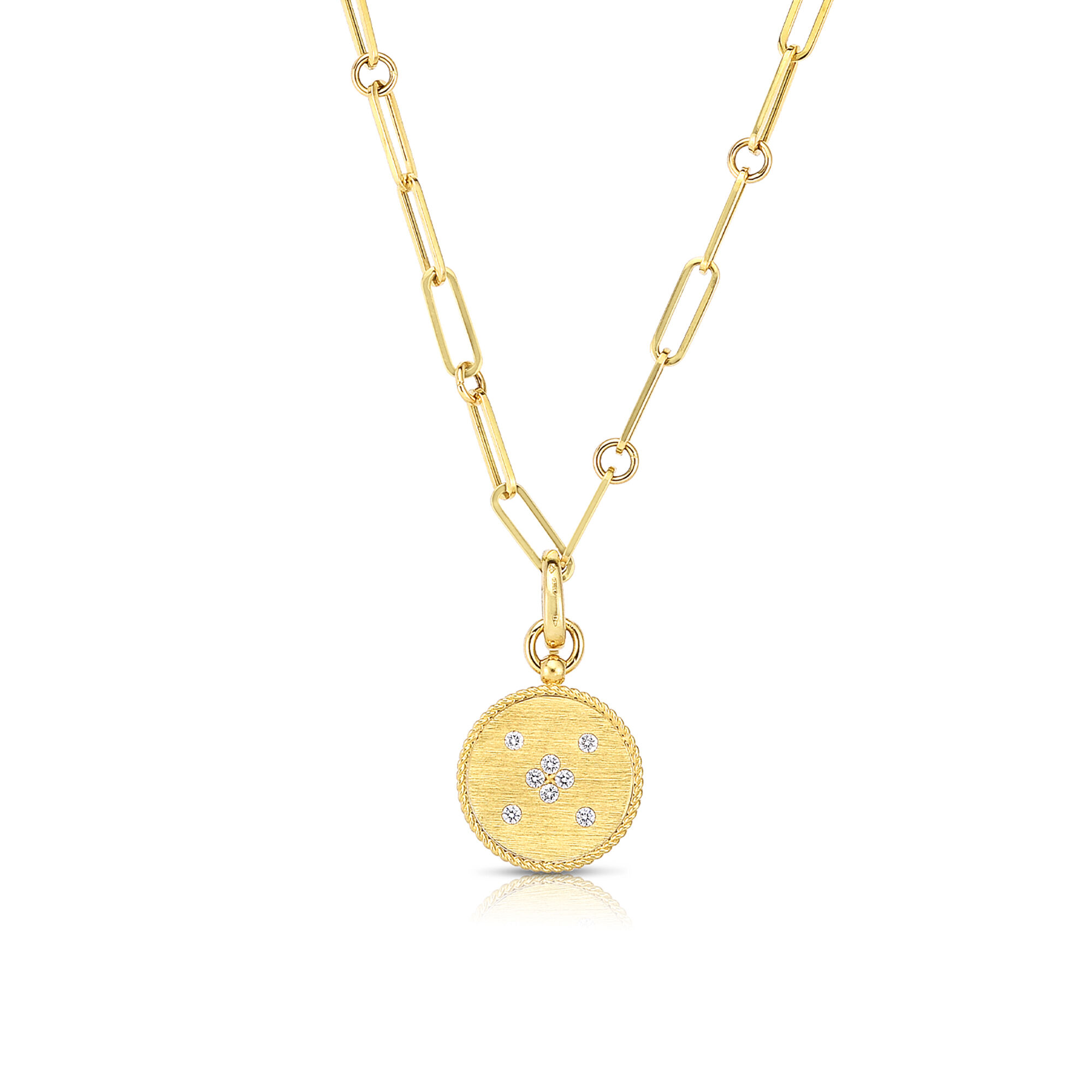 Roberto coin letter medallion necklace hot sale