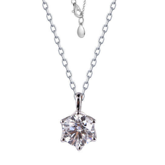 White Gold Diamond Pendant image number 0