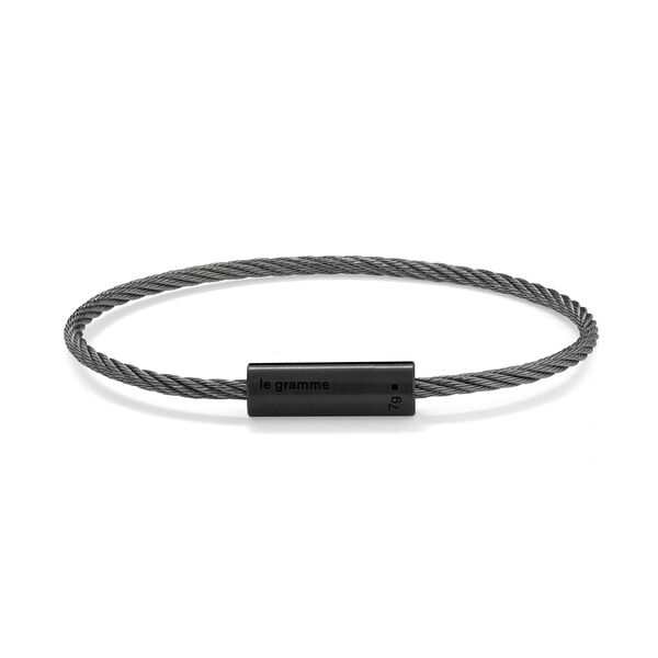 Bracelet câble en céramique brossée 7g
