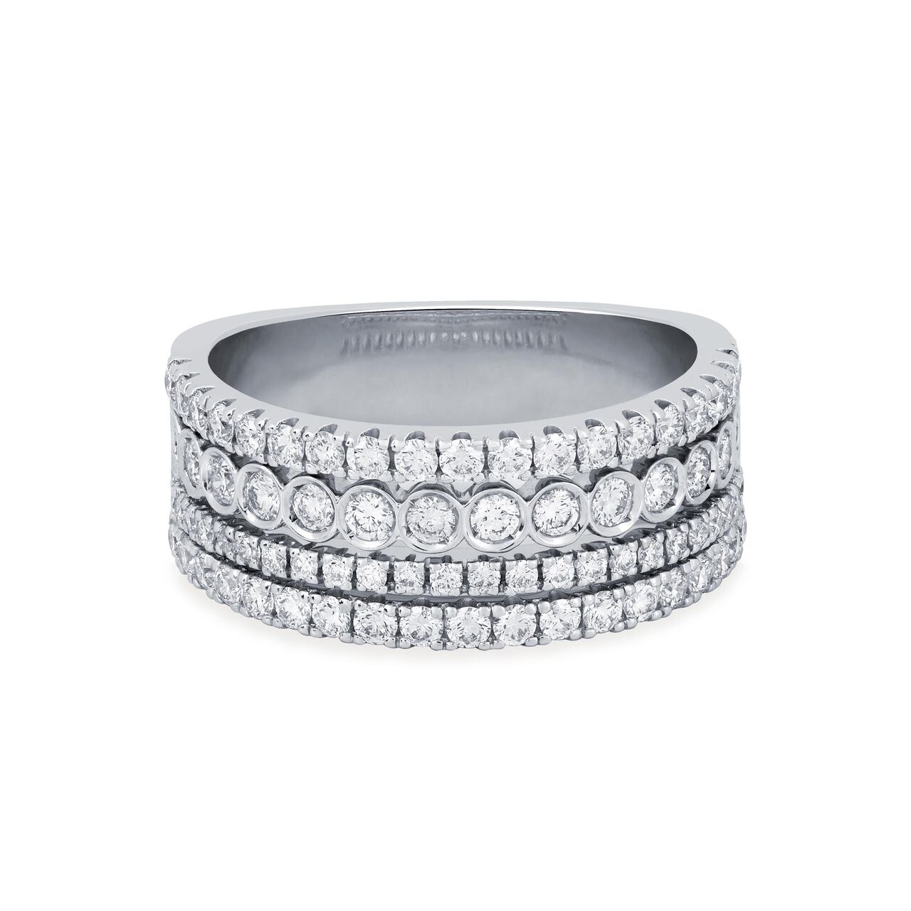 bijoux birks splash white gold and diamond ring image number 0