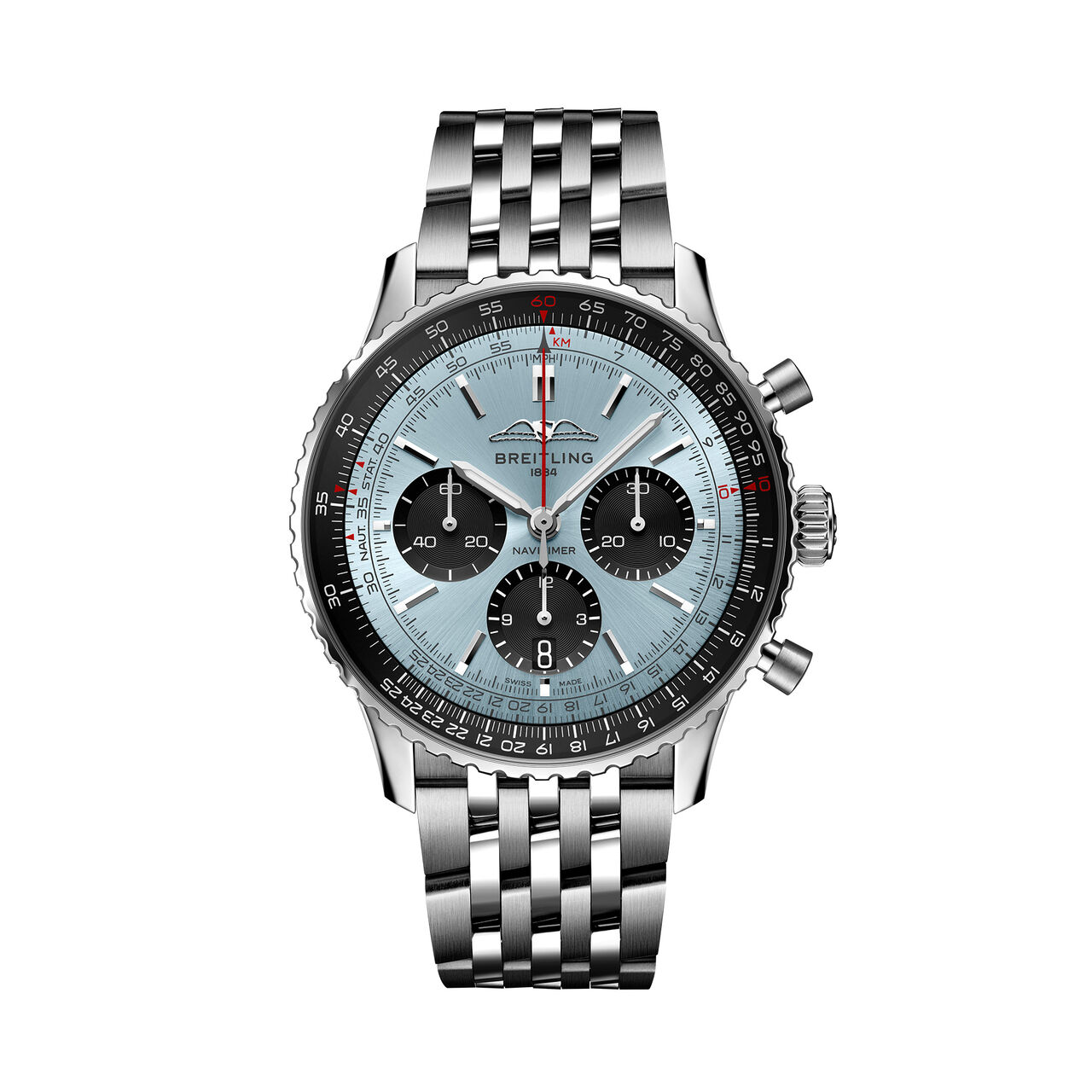 Breitling Navitimer B01 Chronograph Steel 43 - Ice Blue AB0138241C1A1 Front image number 0