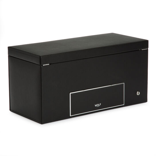 Viceroy Black 3 Piece Watch Winder with Storage image number 1