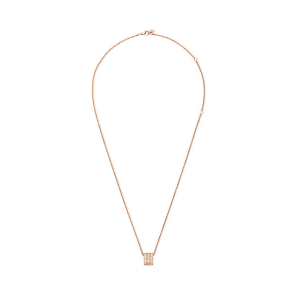 Pendentif Bee de Chaumet en or rose avec pavé de diamants, moyen modèle
