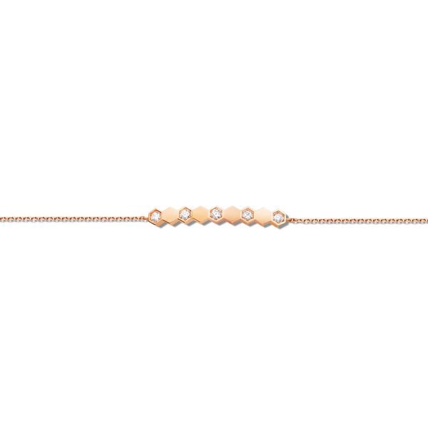 Bracelet Bee de Chaumet en or rose avec diamants
