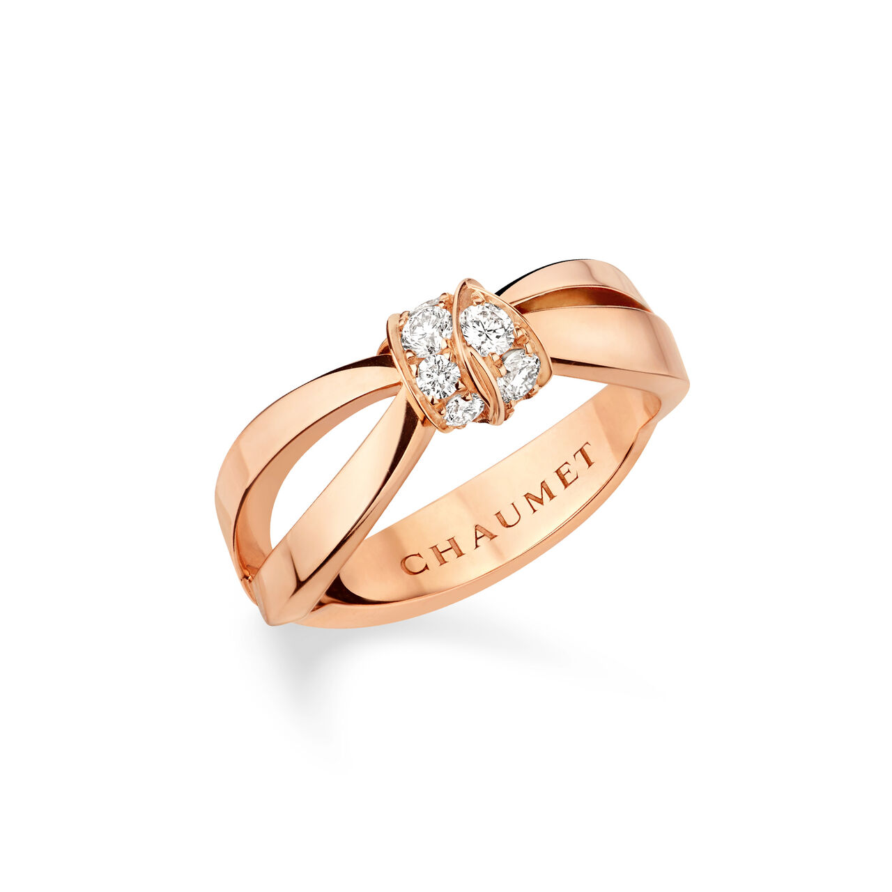 maison birks chaumet liens seduction rose gold diamond ring 083055 image number 0