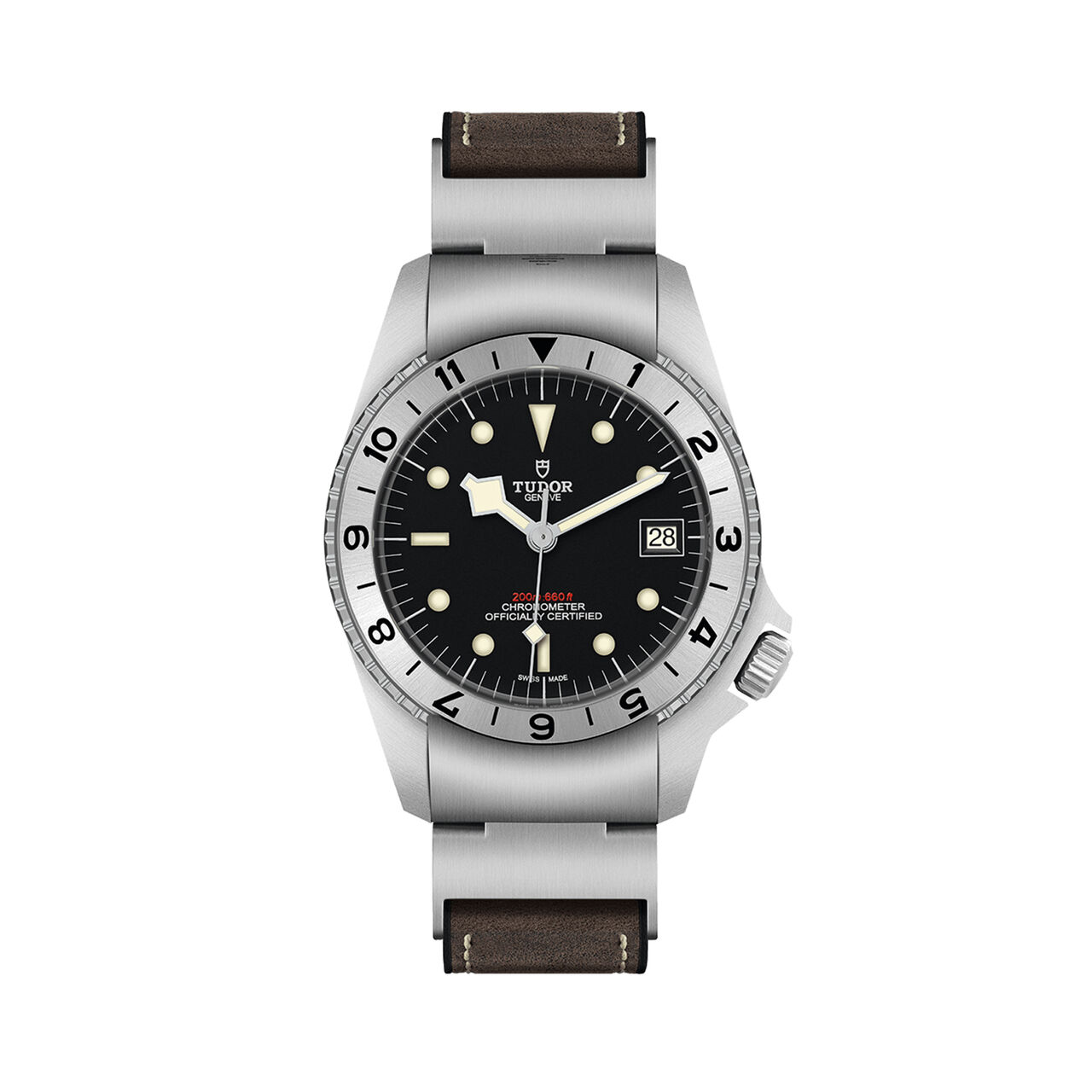 maison birks tudor black bay p01 42 mm steel case brown leather strap m70150 0001 image number 0