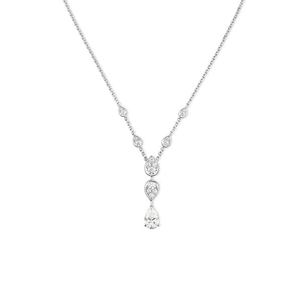 Joséphine Ronde D'Aigrettes White Gold and Diamond Necklace