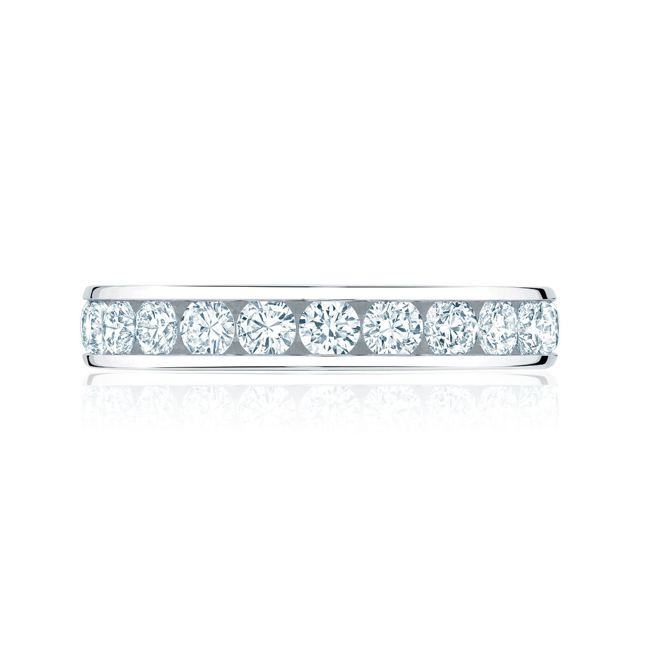 Bijoux Birks 2.07Ct Diamond Channel Set Eternity Wedding Band image number 0