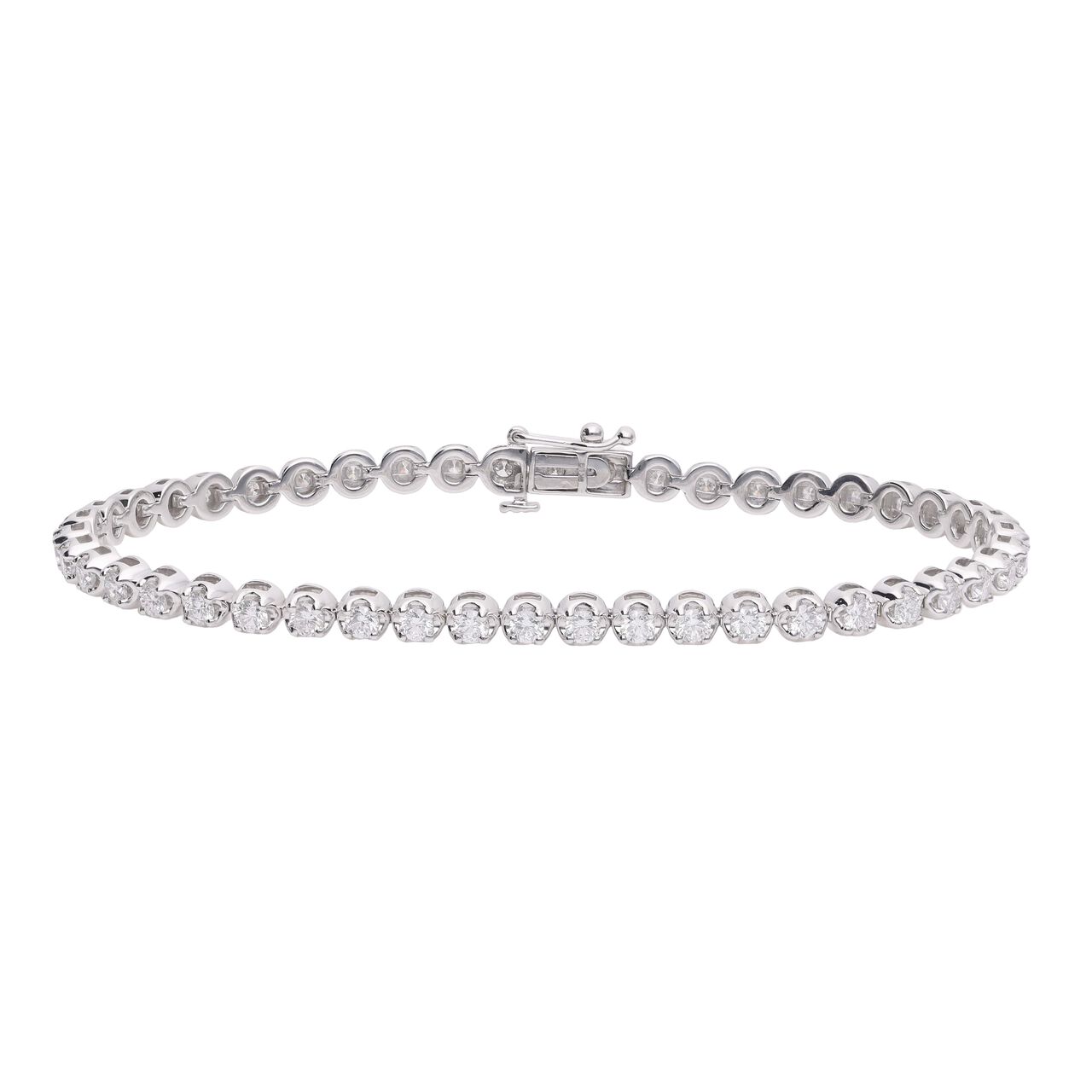 White Gold Diamond Bracelet image number 0