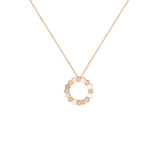 Bee De Chaumet Small Rose Gold and Diamond Pendant image number 0