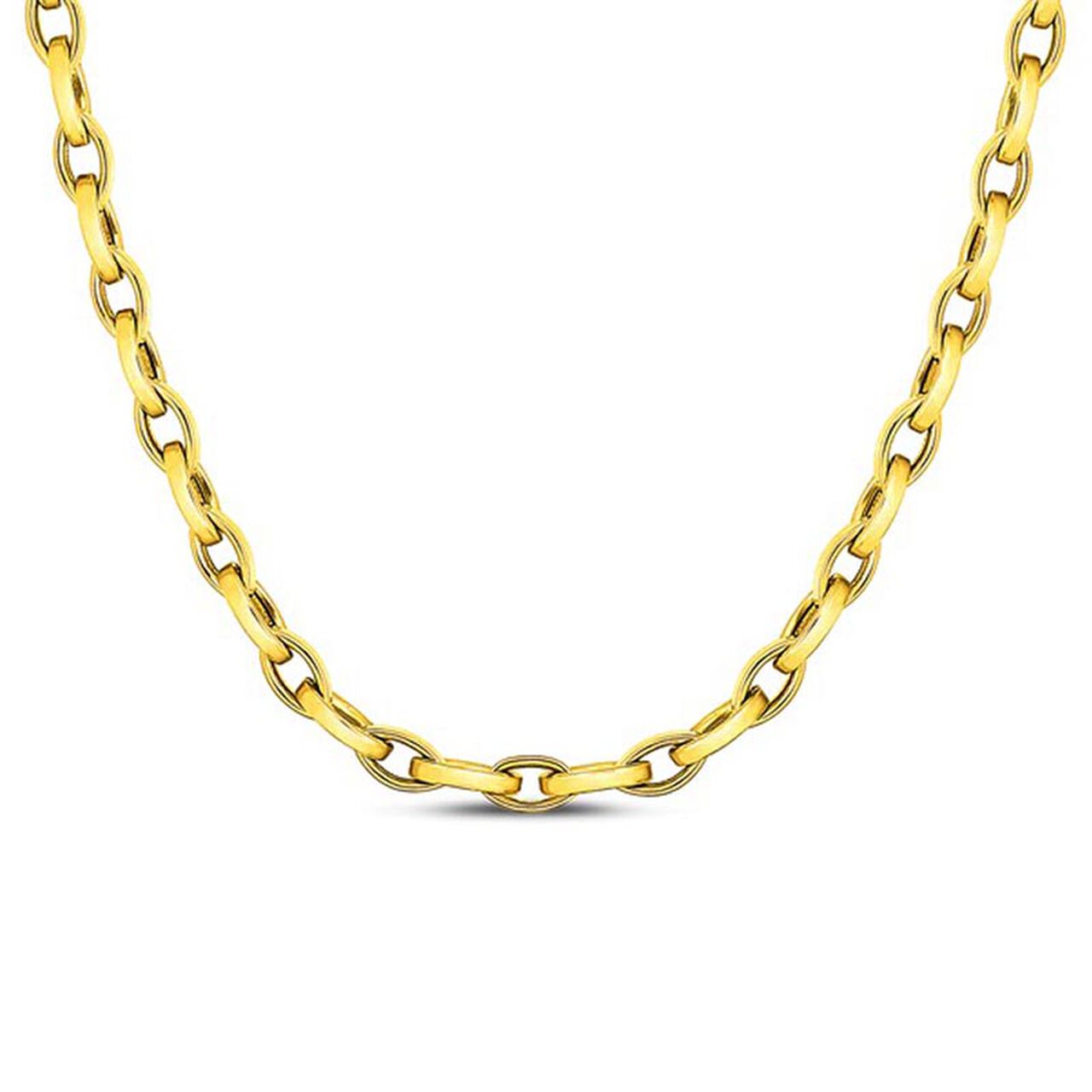 Roberto Coin Classic Gold Yellow Gold Paperclip Link Chain Necklace image number 0
