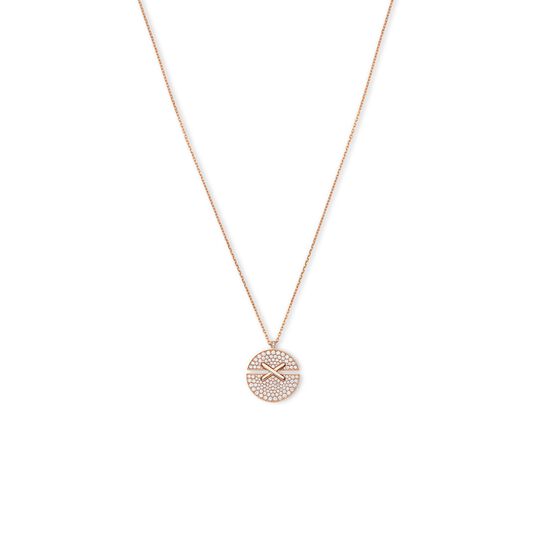 Chaumet Jeux De Liens Harmony Small Rose Gold Diamond Pavé Necklace image number 0