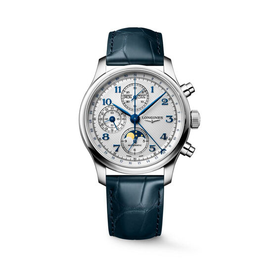 Longines Master Automatic Moonphase Chronograph 41 mm Stainless Steel L2.962.4.73.2 image number 0
