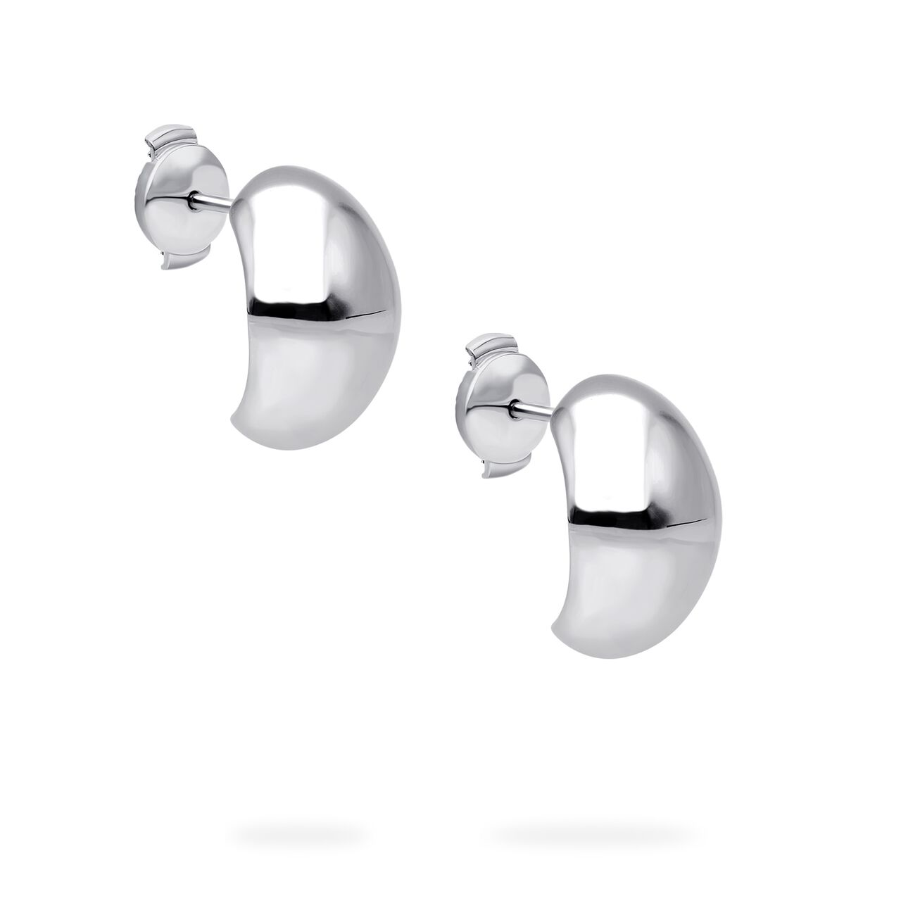 Birks Essentiels boucles d'oreilles bomb&eacute;es en argent  image number 2