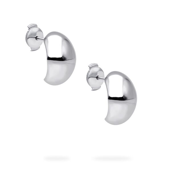 Boucles d'oreilles bomb&eacute;es en argent