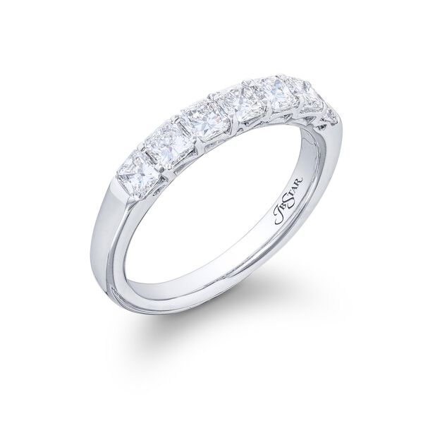 Radiant-Cut Diamond Wedding Band