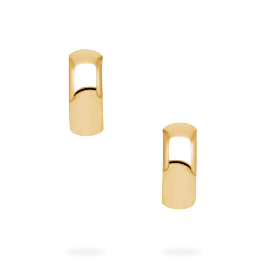 Birks Essentials Yellow Gold Narrow Hoop Earrings image number 1