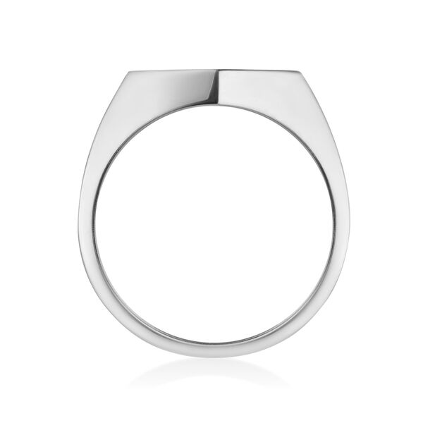 Silver Bee Chic Signet Ring