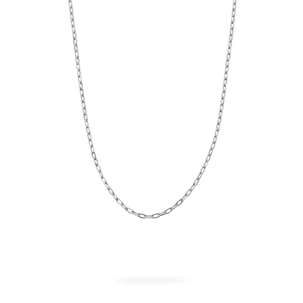 Cha&icirc;ne &agrave; maillons diamant&eacute;s en argent sterling