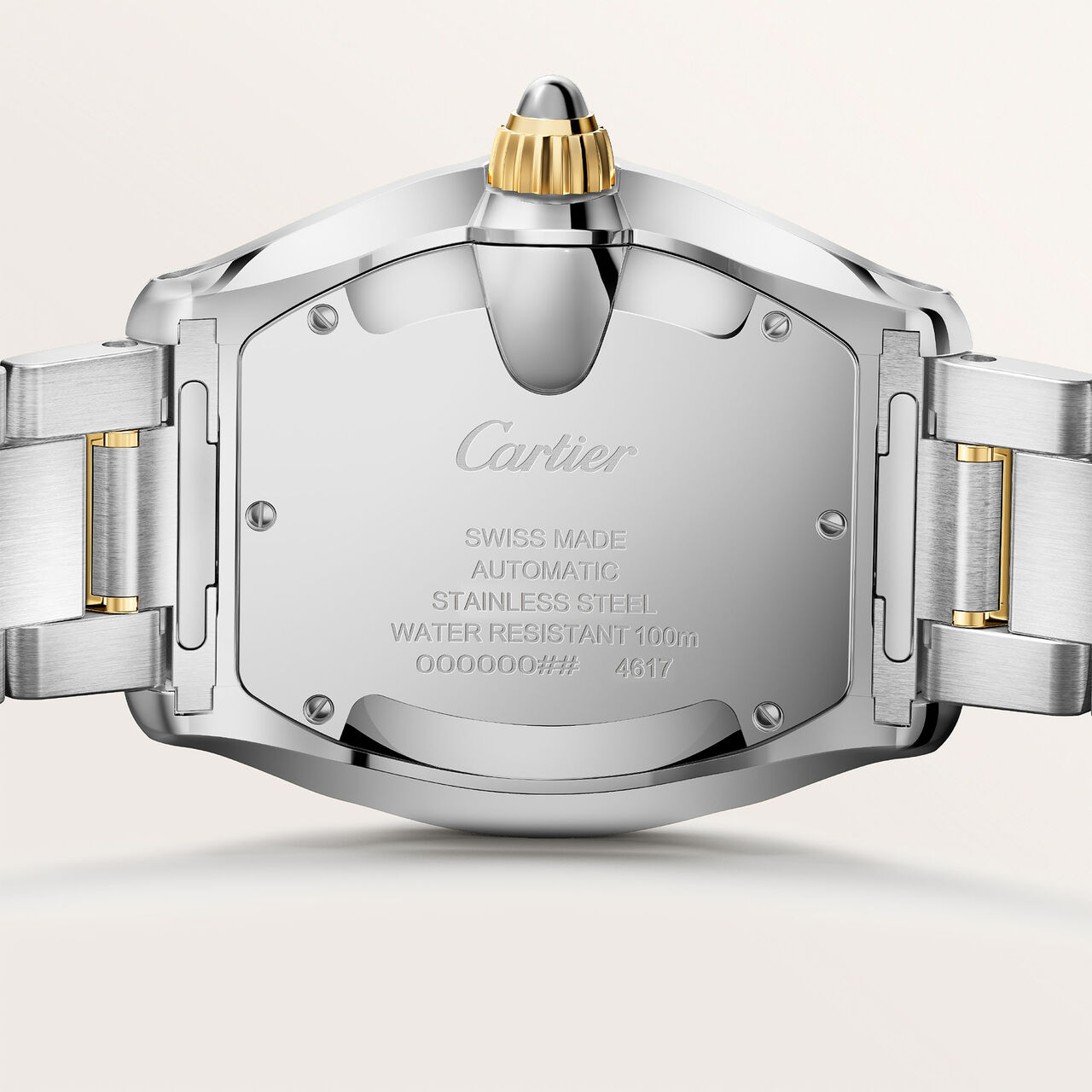Cartier Roadster Large Automatic 47 X 39 mm Stainless Steel and Yellow Gold image number 5