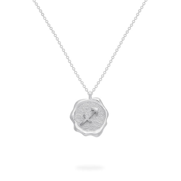 Pendentif Sagittaire du zodiaque en argent sterling