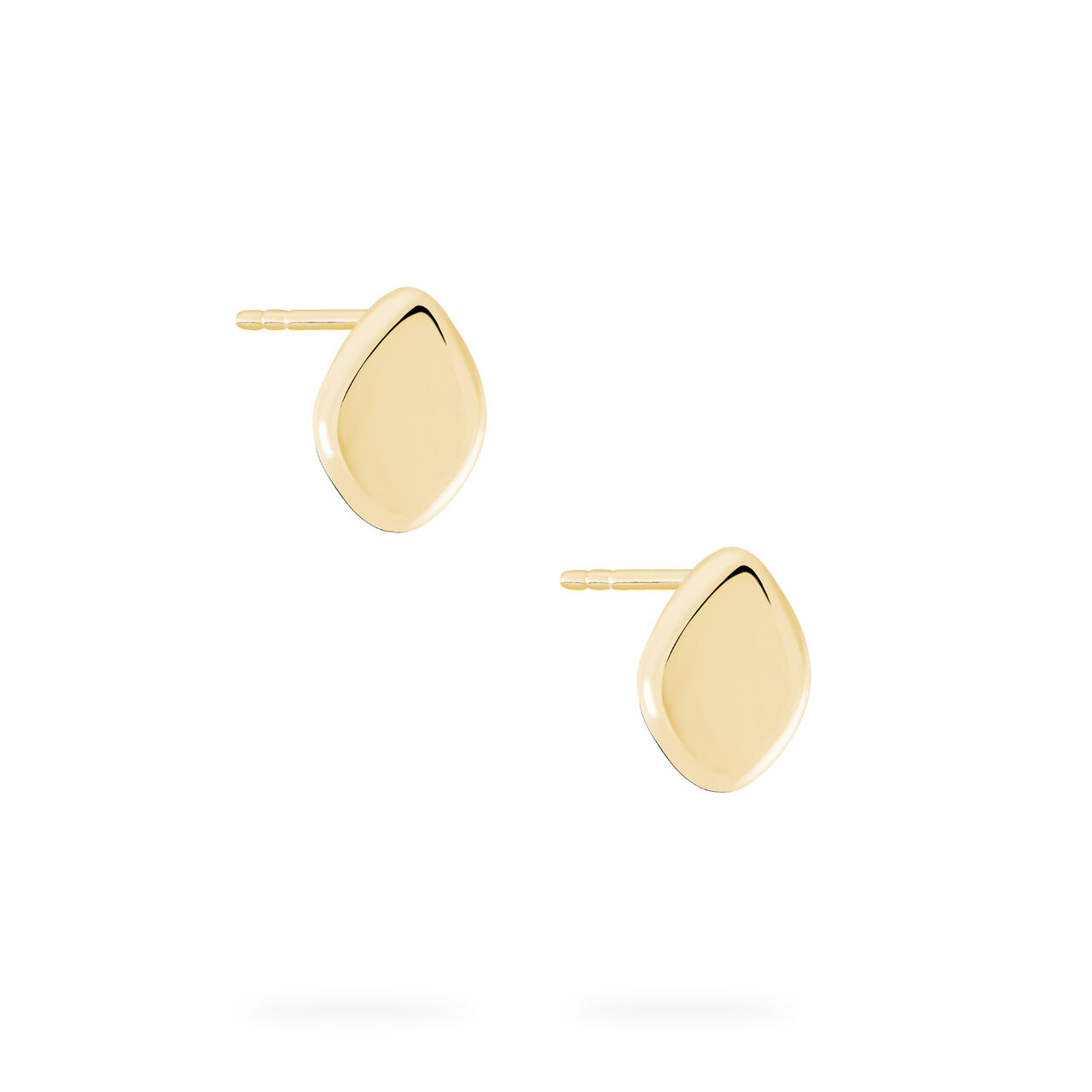 bijoux birks pebble yellow gold stud earrings image number 2