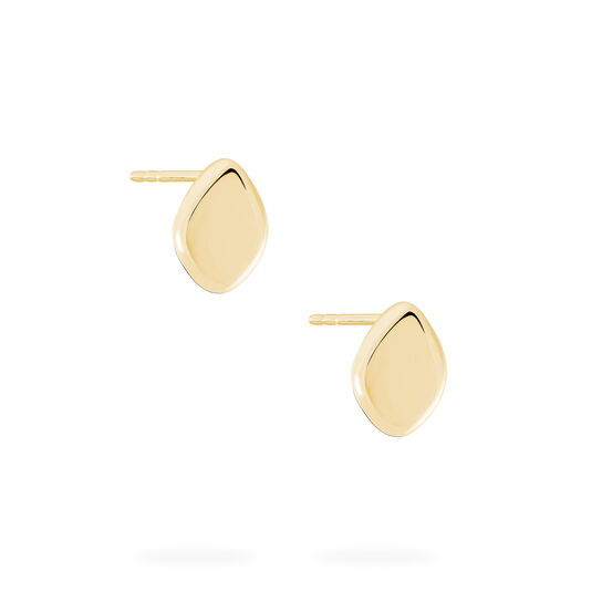 bijoux birks pebble yellow gold stud earrings image number 2