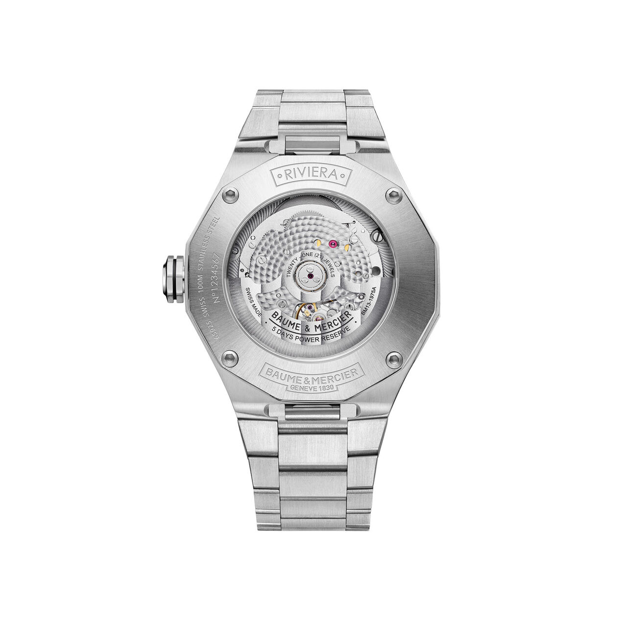 Baume & Mercier M0A10702 Riviera Automatic 42 mm Stainless Steel bac image number 1