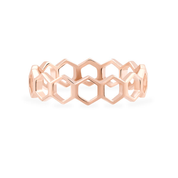 Bague empilable Bee Chic, or rose